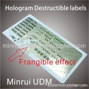 Hologram Security Sticker 